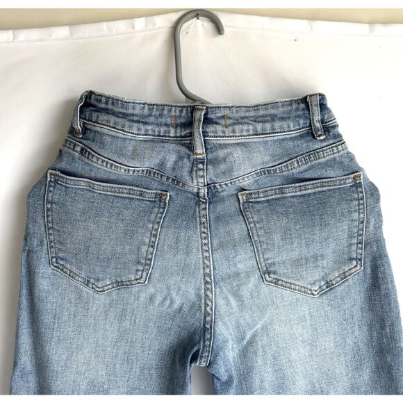 Free People Vintage Wide Leg Crop Button Fly Jeans Women’s Size 25 - Picture 5 of 5